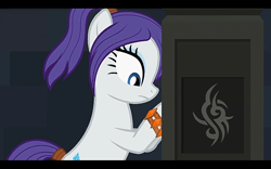 Size: 1280x800 | Tagged: safe, artist:agrol, derpibooru import, rarity, pony, unicorn, ponytail, solo