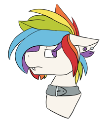 Size: 643x722 | Tagged: safe, artist:crimson-breeze, derpibooru import, oc, oc only, oc:death's head, dracony, dragon, hybrid, pony, floppy ears, head, multicolored hair, simple background, solo, transparent background