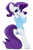 Size: 1968x3000 | Tagged: safe, artist:skitsroom, derpibooru import, editor:xbi, rarity, pony, unicorn, bipedal, butt, clothes, dock, female, high res, looking at you, looking back, looking back at you, mare, pajamas, plot, rearity, simple background, solo, white background