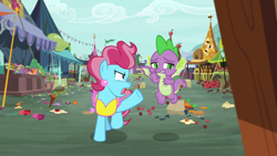 Size: 1920x1080 | Tagged: safe, derpibooru import, screencap, cup cake, spike, dragon, the big mac question