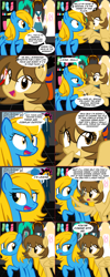 Size: 1112x2782 | Tagged: safe, artist:marytheechidna, derpibooru import, oc, oc:bradan, oc:internet explorer, earth pony, pegasus, pony, ask internet explorer, browser ponies, internet explorer