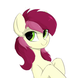 Size: 1620x1620 | Tagged: safe, artist:d.w.h.cn, derpibooru import, roseluck, earth pony, pony, female, mare, simple background, smiling, solo, transparent background