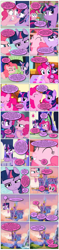 Size: 868x3654 | Tagged: safe, artist:dziadek1990, derpibooru import, edit, edited screencap, screencap, pinkie pie, twilight sparkle, twilight sparkle (alicorn), oc, alicorn, earth pony, pony, comic, conversation, dialogue, discussion, feud, princess, screencap comic, slice of life, text