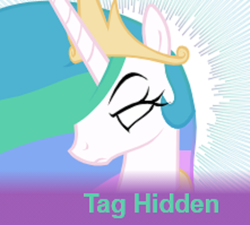 Size: 442x398 | Tagged: safe, derpibooru import, princess celestia, alicorn, pony, creepy, derpibooru, error, glitch, meta, meta:tag hidden, no pupils, spoiler image, spoilered image joke, white eyes