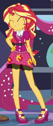 Size: 216x508 | Tagged: safe, derpibooru import, screencap, sunset shimmer, equestria girls, twilight under the stars, spoiler:eqg series (season 2), cropped, solo