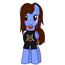 Size: 2000x2000 | Tagged: safe, artist:the smiling pony, derpibooru import, oc, oc only, oc:hoofbib searmagomedov, pegasus, pony, .svg available, 2021 community collab, camouflage, clothes, derpibooru community collaboration, facial hair, goatee, male, metal, pegasus oc, shirt, shorts, simple background, solo, svg, transparent background, vector, wings