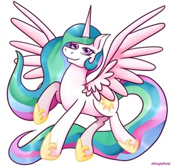 Size: 1024x990 | Tagged: safe, artist:asinglepetal, derpibooru import, princess celestia, alicorn, pony, female, mare