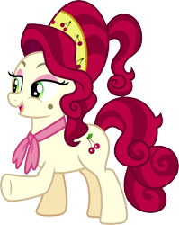 Size: 3000x3760 | Tagged: safe, artist:jeatz-axl, derpibooru import, cherry jubilee, earth pony, pony, female, mare, simple background, solo, transparent background, vector