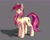 Size: 1920x1555 | Tagged: safe, artist:glokch, derpibooru import, roseluck, earth pony, pony, collar, female, looking at you, mare, pet tag, pony pet, rosepet, solo