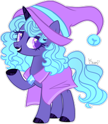 Size: 2047x2348 | Tagged: safe, artist:kurosawakuro, derpibooru import, oc, pony, unicorn, female, hat, mare, simple background, solo, transparent background