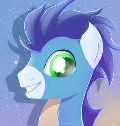 Size: 1024x1081 | Tagged: safe, artist:nnaly, derpibooru import, soarin', bust, clothes, smiling, stupid sexy soarin', uniform, wonderbolts uniform