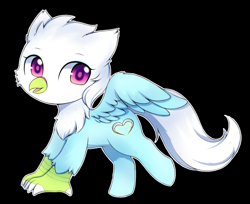 Size: 1759x1434 | Tagged: artist needed, safe, derpibooru import, oc, oc:furat feather, classical hippogriff, hippogriff, hybrid, chibi, ponygriff