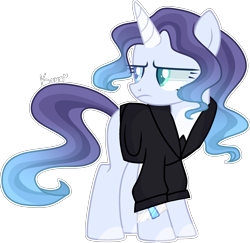 Size: 2075x2021 | Tagged: safe, artist:kurosawakuro, derpibooru import, oc, unicorn, clothes, female, magical lesbian spawn, mare, offspring, parent:coloratura, parent:starlight glimmer, simple background, solo, transparent background