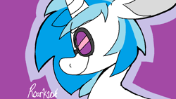 Size: 1152x648 | Tagged: safe, artist:greeddeer, artist:loopdalamb, derpibooru import, dj pon-3, vinyl scratch, pony, unicorn, ms pain, ms paint, sketch, solo