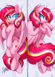 Size: 1200x1687 | Tagged: safe, artist:scarlet-spectrum, derpibooru import, oc, oc only, alicorn, pony, alicorn oc, body pillow, body pillow design, horn, solo, wings