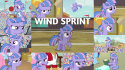 Size: 1972x1110 | Tagged: safe, derpibooru import, edit, edited screencap, editor:quoterific, screencap, clear sky, quibble pants, rainbow dash, wind sprint, pegasus, pony, common ground, book, disgusted, tongue out, wind sprint is not amused