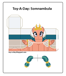 Size: 600x699 | Tagged: safe, artist:grapefruitface1, somnambula, pony, arts and crafts, craft, female, papercraft, printable, toy a day