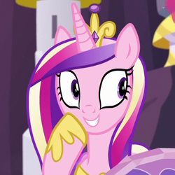 Size: 600x600 | Tagged: safe, derpibooru import, screencap, princess cadance, alicorn, pony, once upon a zeppelin, cropped, female, mare, solo