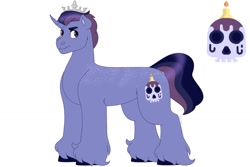 Size: 1280x854 | Tagged: safe, artist:itstechtock, derpibooru import, oc, pony, unicorn, crown, jewelry, regalia, simple background, solo, white background