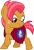 Size: 3000x4461 | Tagged: safe, artist:cloudyglow, babs seed, earth pony, pony, one bad apple, .ai available, absurd resolution, cape, female, filly, freckles, raised hoof, simple background, smiling, solo, transparent background, vector