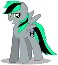 Size: 1036x1172 | Tagged: safe, artist:amgiwolf, derpibooru import, oc, oc only, pegasus, pony, grin, male, pegasus oc, simple background, smiling, solo, stallion, transparent background, wings