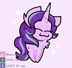 Size: 688x647 | Tagged: safe, artist:stars-af-cute, derpibooru import, starlight glimmer, pony, unicorn, cute, glimmerbetes, smiling, solo