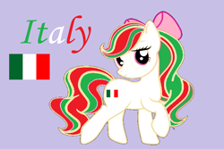 Size: 2998x2001 | Tagged: safe, artist:little-box-of-love, derpibooru import, oc, oc only, pony, italy, nation ponies, ponified, solo