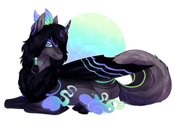 Size: 1024x786 | Tagged: safe, artist:sadelinav, derpibooru import, oc, alicorn, pony, lying down, prone, simple background, solo, transparent background