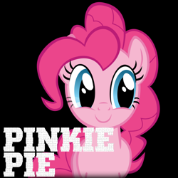 Size: 5000x5000 | Tagged: safe, artist:mrkat7214, artist:poniesmemes, derpibooru exclusive, derpibooru import, pinkie pie, earth pony, pony, absurd resolution, black background, ponified, ponified album cover, sean kingston, simple background, solo, text, white text