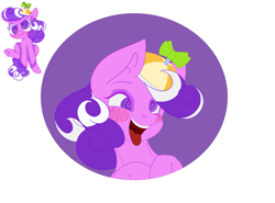 Size: 3177x2354 | Tagged: safe, artist:the-narrator, derpibooru import, screwball, earth pony, pony, ahegao, bust, commission, hat, icon, open mouth, portrait, propeller hat, solo, tongue out, wall eyed