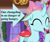 Size: 865x720 | Tagged: safe, derpibooru import, edit, edited screencap, screencap, ocellus, changeling, the hearth's warming club, arrow, caption arrow, cropped, cute, dhx is trying to murder us, diaocelles, eyes closed, female, hearth's warming decorations, open mouth, smiling, solo, text, weapons-grade cute, window