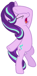 Size: 7000x14400 | Tagged: safe, artist:tardifice, derpibooru import, starlight glimmer, pony, unicorn, the beginning of the end, absurd resolution, bipedal, drama queen, eyes closed, facehoof, open mouth, simple background, solo, standing, standing on one leg, transparent background, vector