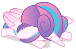 Size: 8870x5673 | Tagged: safe, artist:cirillaq, derpibooru import, princess flurry heart, alicorn, pony, absurd resolution, diaper, faceplant, female, mimir, simple background, solo, transparent background, vector