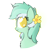 Size: 1200x1200 | Tagged: safe, artist:php111, ponybooru exclusive, lyra heartstrings, pony, unicorn, bust, female, flower in hair, looking at you, mare, portrait, profile, side view, simple background, solo, transparent background, white outline