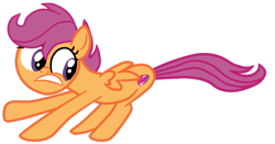 Size: 867x456 | Tagged: safe, artist:gmaplay, derpibooru import, scootaloo, pegasus, pony, the show stoppers, female, filly, simple background, solo, transparent background