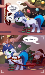 Size: 1800x3000 | Tagged: safe, artist:28gooddays, derpibooru import, oc, oc only, oc:shifting gear, human, pony, unicorn, christmas, clothes, commission, gilligan cut, holiday, socks, striped socks, ych result