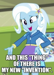 Size: 429x600 | Tagged: safe, derpibooru import, edit, edited screencap, screencap, trixie, better together, equestria girls, forgotten friendship, text