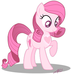 Size: 1571x1621 | Tagged: safe, artist:guruyunus17, derpibooru import, oc, oc only, oc:annisa trihapsari, earth pony, pony, base used, female, heart, mare, simple background, smiling, solo, transparent background