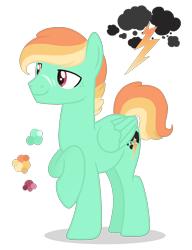 Size: 1200x1564 | Tagged: safe, artist:magicuniclaws, derpibooru import, pegasus, pony, magical lesbian spawn, male, offspring, parent:lightning dust, parent:minty, simple background, solo, stallion, transparent background