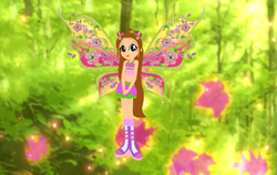 Size: 1203x762 | Tagged: safe, artist:selenaede, artist:user15432, derpibooru import, human, equestria girls, barely eqg related, base used, believix, boots, clothes, crossover, equestria girls style, equestria girls-ified, fairy, fairy wings, flora (winx club), high heel boots, high heels, rainbow s.r.l, shoes, socks, wings, winx club
