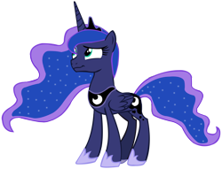 Size: 8756x6700 | Tagged: safe, artist:laszlvfx, derpibooru import, princess luna, alicorn, pony, between dark and dawn, absurd resolution, simple background, solo, transparent background, vector