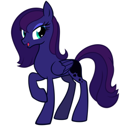 Size: 2000x2000 | Tagged: safe, artist:the smiling pony, derpibooru import, oc, oc only, oc:lunnaya stasya, pegasus, pony, .svg available, 2021 community collab, derpibooru community collaboration, looking at you, not luna, simple background, solo, svg, transparent background, vector