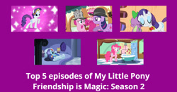 Size: 1200x628 | Tagged: safe, derpibooru import, edit, edited screencap, screencap, pinkie pie, rainbow dash, rarity, spike, dragon, earth pony, pegasus, pony, unicorn, baby cakes, mmmystery on the friendship express, read it and weep, season 2, secret of my excess, sweet and elite, bathtub, book, fire ruby, gem, golden oaks library, ruby, top 5