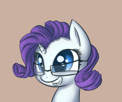 Size: 1000x837 | Tagged: safe, artist:handsockz, derpibooru import, twibooru import, rarity, pony, unicorn, braces, bust, deleted from derpibooru, glasses, portrait, solo