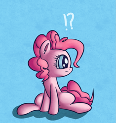 Size: 989x1051 | Tagged: safe, artist:handsockz, derpibooru import, twibooru import, pinkie pie, earth pony, pony, confused, deleted from derpibooru, solo