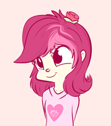 Size: 681x772 | Tagged: safe, artist:handsockz, derpibooru import, twibooru import, roseluck, human, deleted from derpibooru, flower, humanized, rose, solo