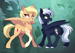 Size: 3947x2800 | Tagged: safe, artist:dvixie, derpibooru import, twibooru import, oc, oc only, oc:halo, oc:starbolt, pegasus, pony, deleted from derpibooru