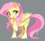 Size: 461x428 | Tagged: safe, artist:dvixie, derpibooru import, edit, twibooru import, fluttershy, pegasus, pony, chest fluff, chibi, cropped, cute, deleted from derpibooru, ear fluff, ears, female, gray background, hoof fluff, looking away, mare, raised hoof, shy, shyabetes, simple background, smiling, unshorn fetlocks