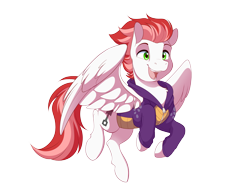 Size: 3715x2864 | Tagged: safe, artist:dvixie, derpibooru import, twibooru import, oc, oc only, oc:swift apex, pegasus, pony, clothes, deleted from derpibooru, excited, flying, happy, hoodie, male, pegasus oc, simple background, solo, spyro the dragon, stallion, transparent background, wings