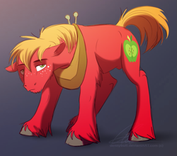 Size: 707x623 | Tagged: source needed, useless source url, safe, artist:dvixie, derpibooru import, twibooru import, big macintosh, earth pony, pony, deleted from derpibooru, male, solo, stallion